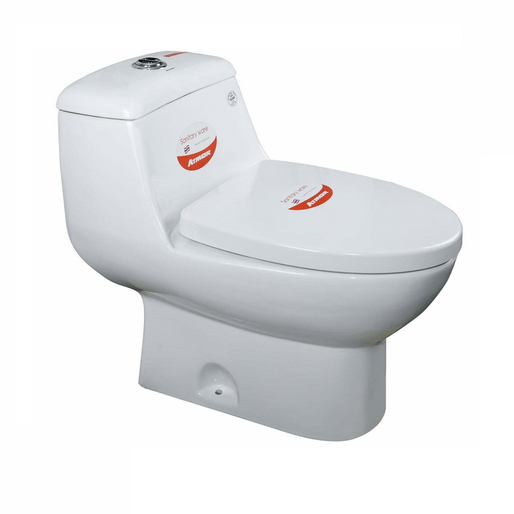 Bồn cầu 1 khối ATMOR AT2177 nắp êm xả nhấn - 2