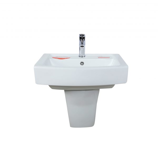 Chậu rửa lavabo treo tường ATMOR AT502 chân lửng