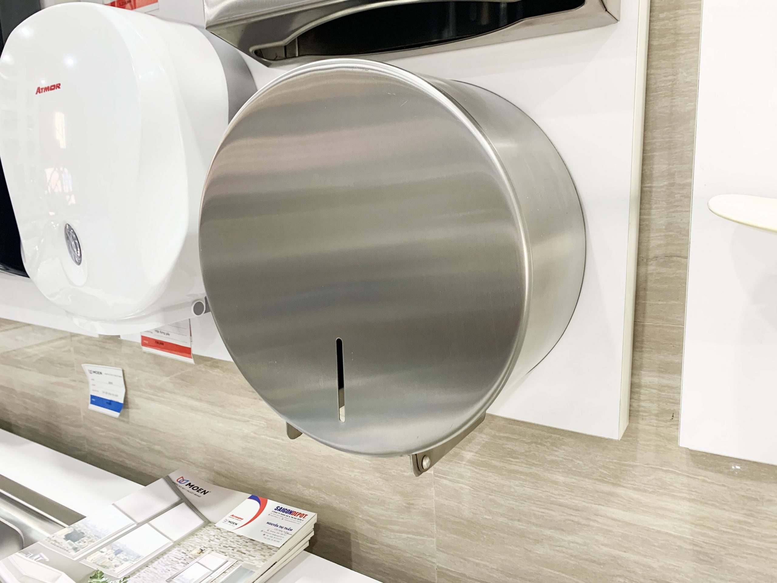 Hộp giấy vệ sinh inox 304 ATMOR TD-8300 (TD8300) - 8
