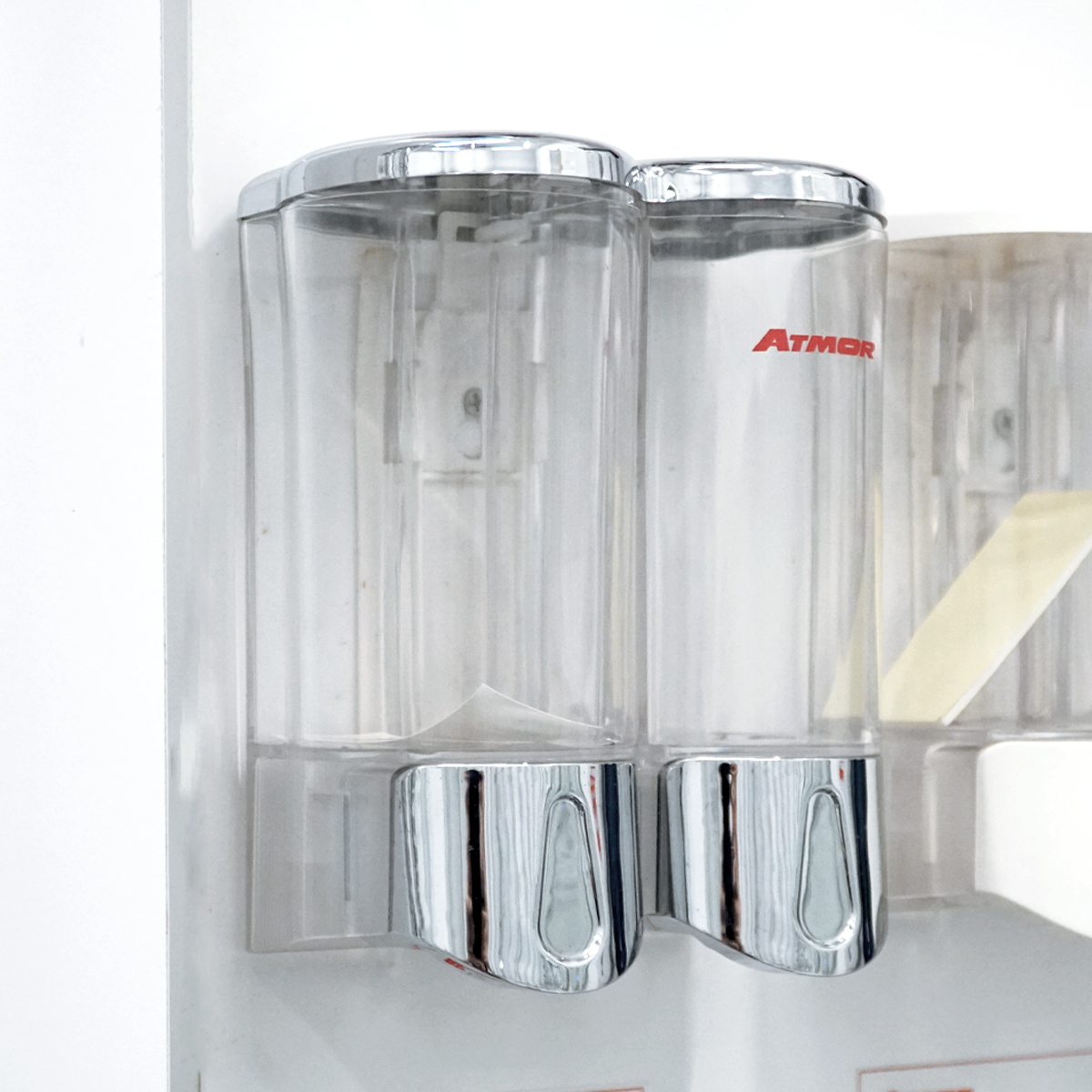 Hộp nhấn xà phòng đôi 500mlx2 ATMOR DH-SBD-102CP (DHSBD102CP) - 2