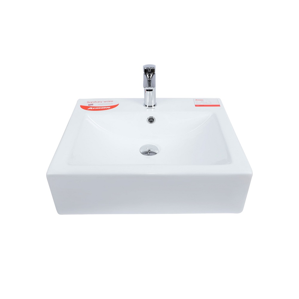 Chậu rửa mặt lavabo bán âm ATMOR AT070 - 4