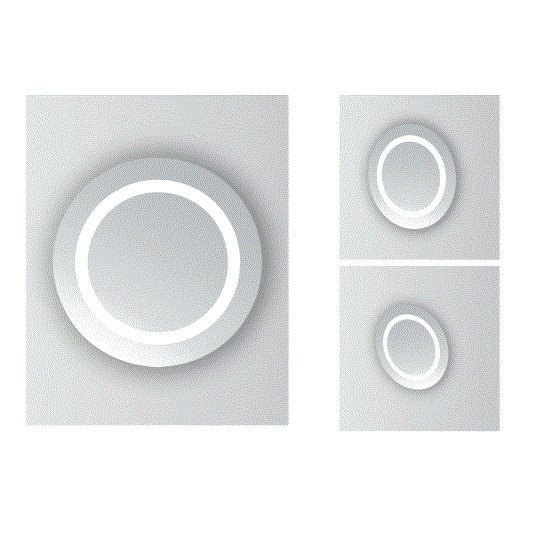 Gương soi phòng tắm đèn LED D75cm ATMOR YSJ-D1 (YSJD1)