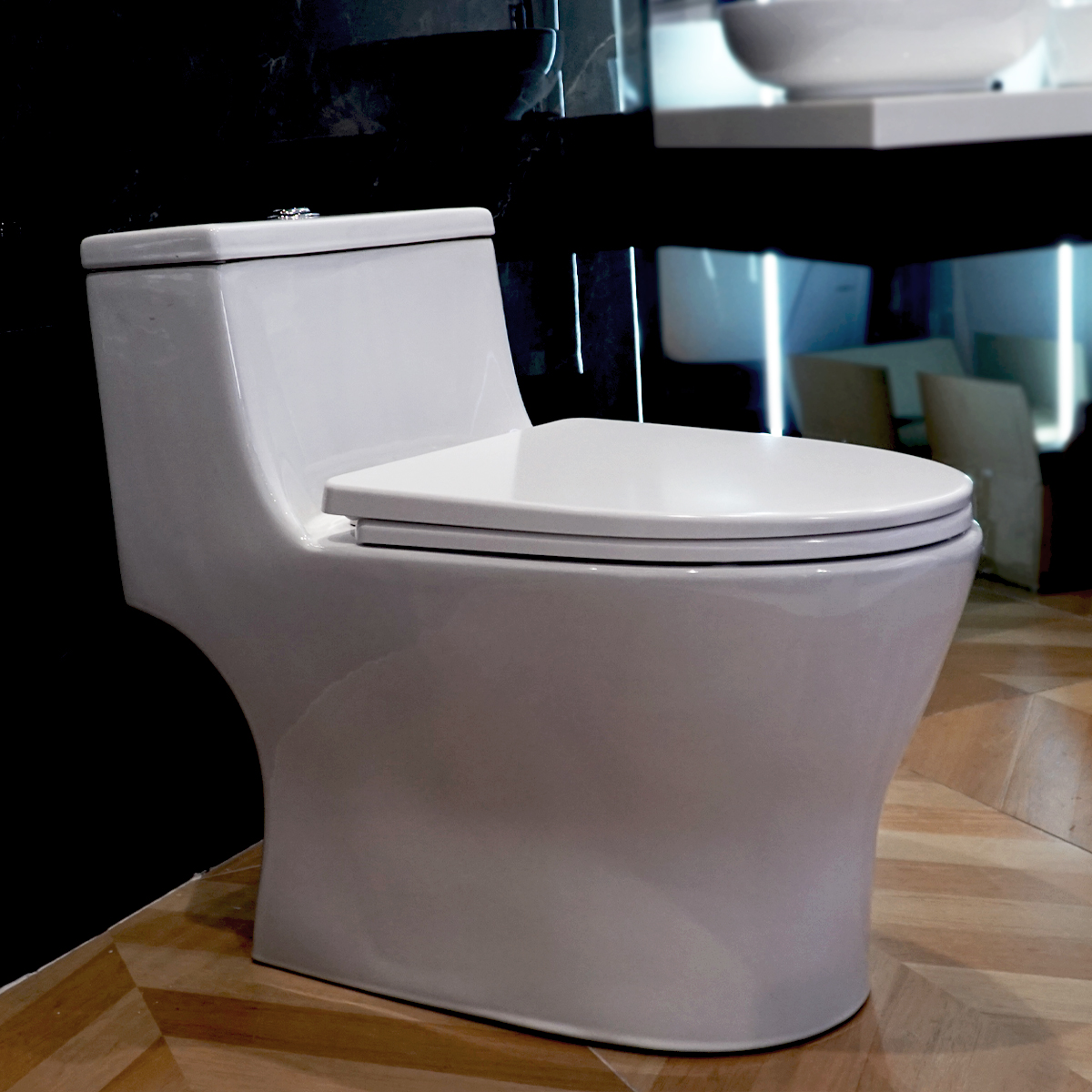 Bồn cầu 1 khối ATMOR AT8867 nắp êm xả nhấn tiết kiệm nước - 6