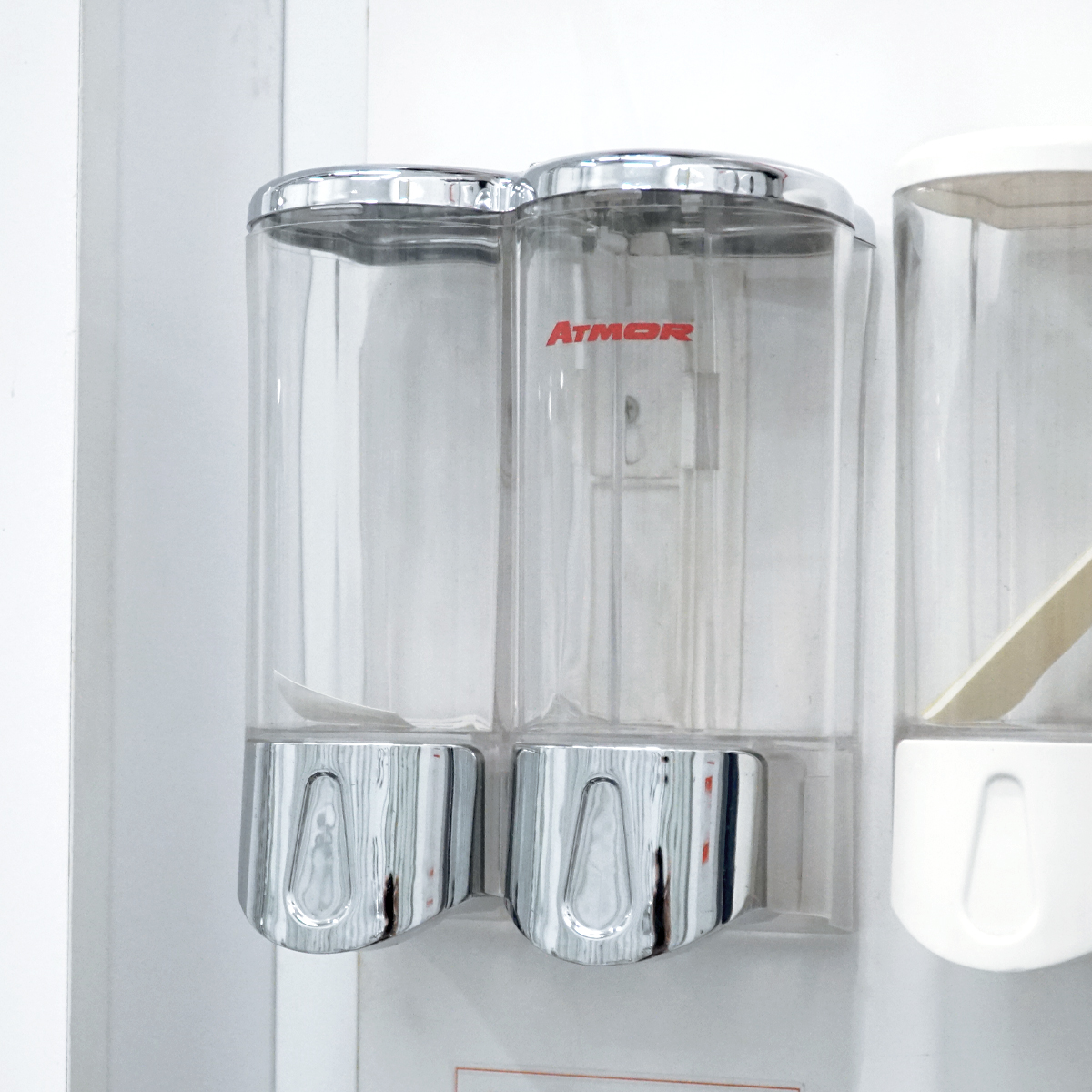 Hộp nhấn xà phòng đôi 500mlx2 ATMOR DH-SBD-102CP (DHSBD102CP) - 3