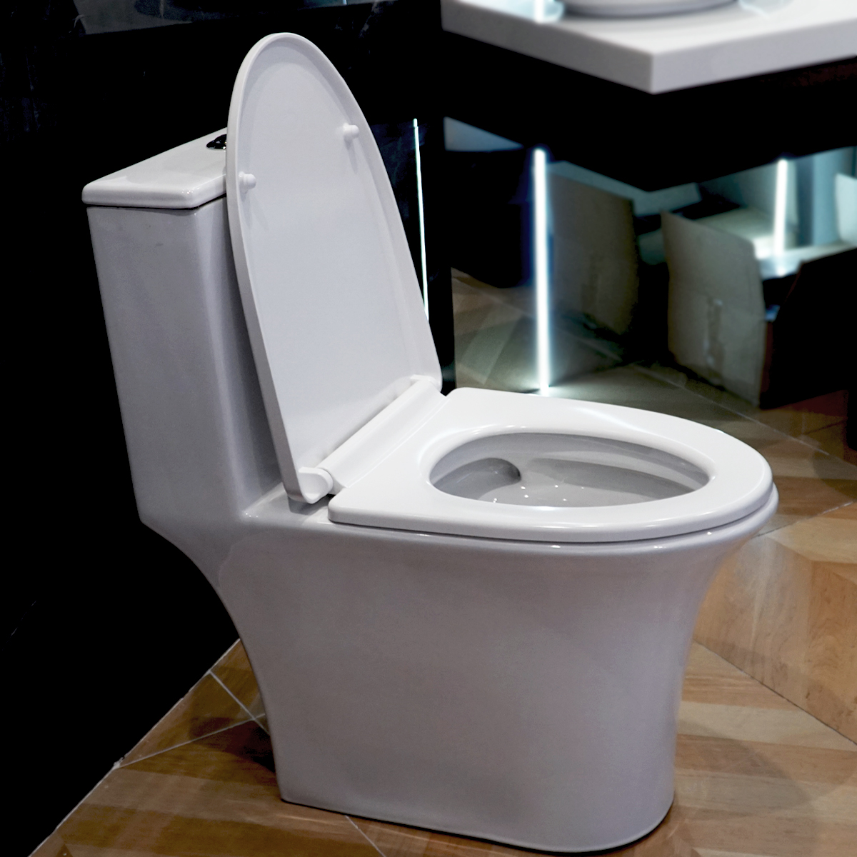 Bồn cầu 1 khối ATMOR AT8866 nắp êm xả nhấn tiết kiệm nước - 7