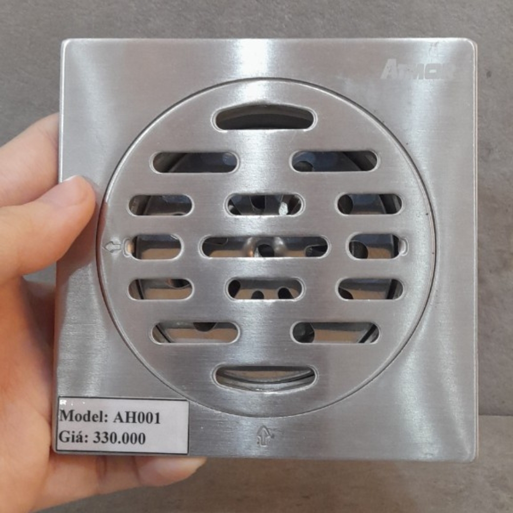 Phễu thoát sàn inox 10x10cm ATMOR AH001 - 9