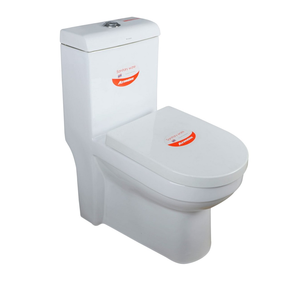 Bồn cầu 1 khối ATMOR AT1084S nắp êm xả nhấn - 3