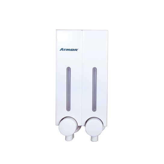 Hộp nhấn xà phòng đôi 250mlx2 ATMOR DH-725-2W (DH7252W)