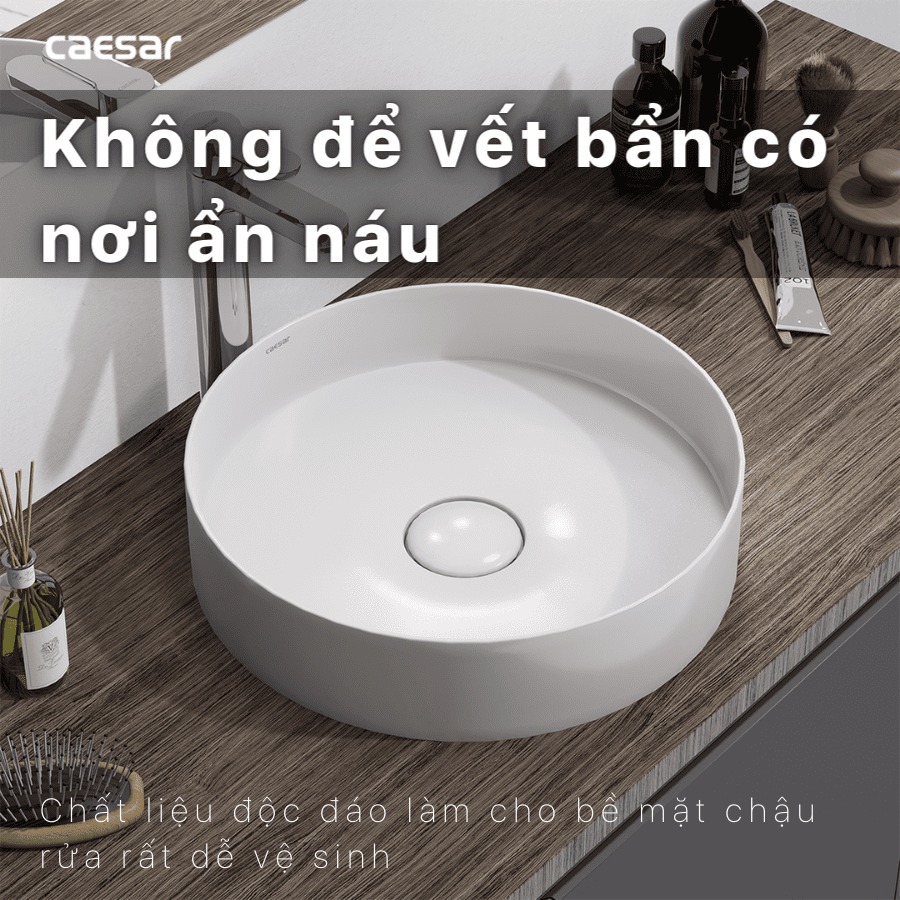 Chậu lavabo đặt bàn Caesar LF5258 - 17