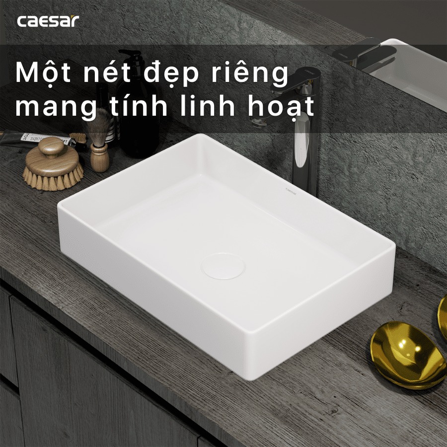Chậu lavabo đặt bàn Caesar LF5254 - 17
