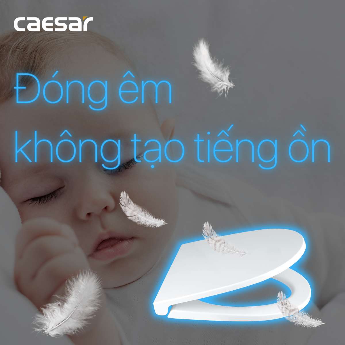 Nắp bồn cầu đóng êm Caesar MU235 - 10