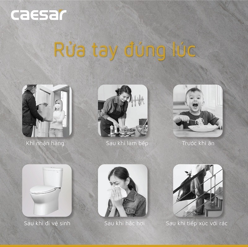 Vòi chậu lavabo nóng lạnh Caesar B400CU - 4