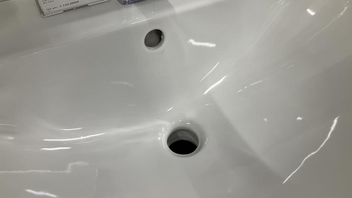 Chậu rửa lavabo treo tường Caesar L2150 (L2150S) - 6