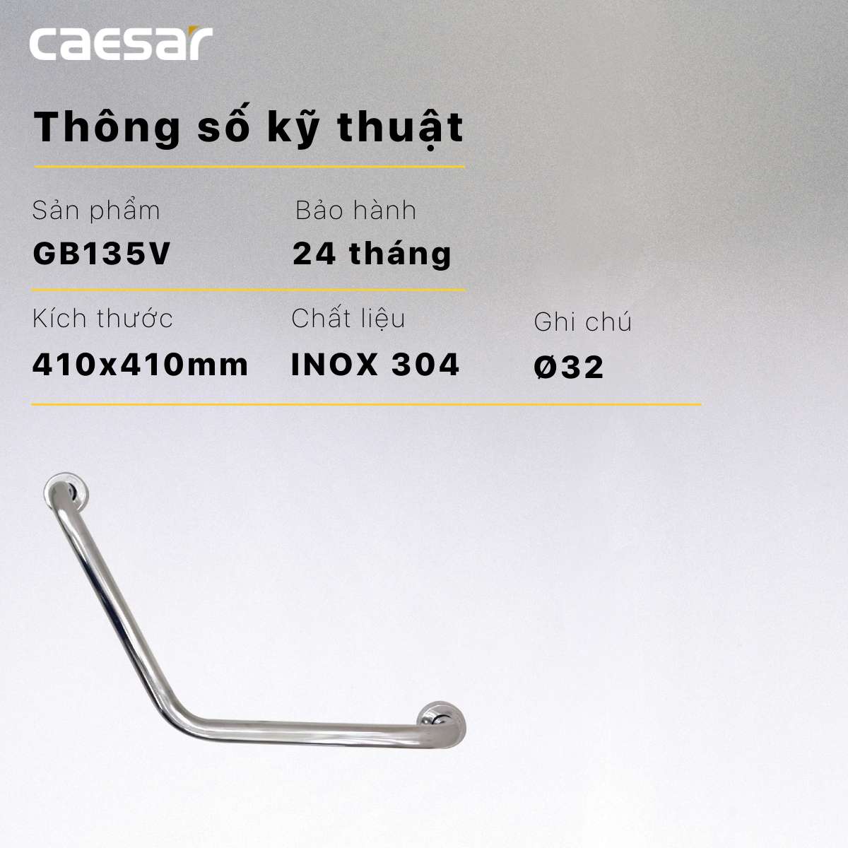 Thanh tay vịn Caesar GB135V - 12