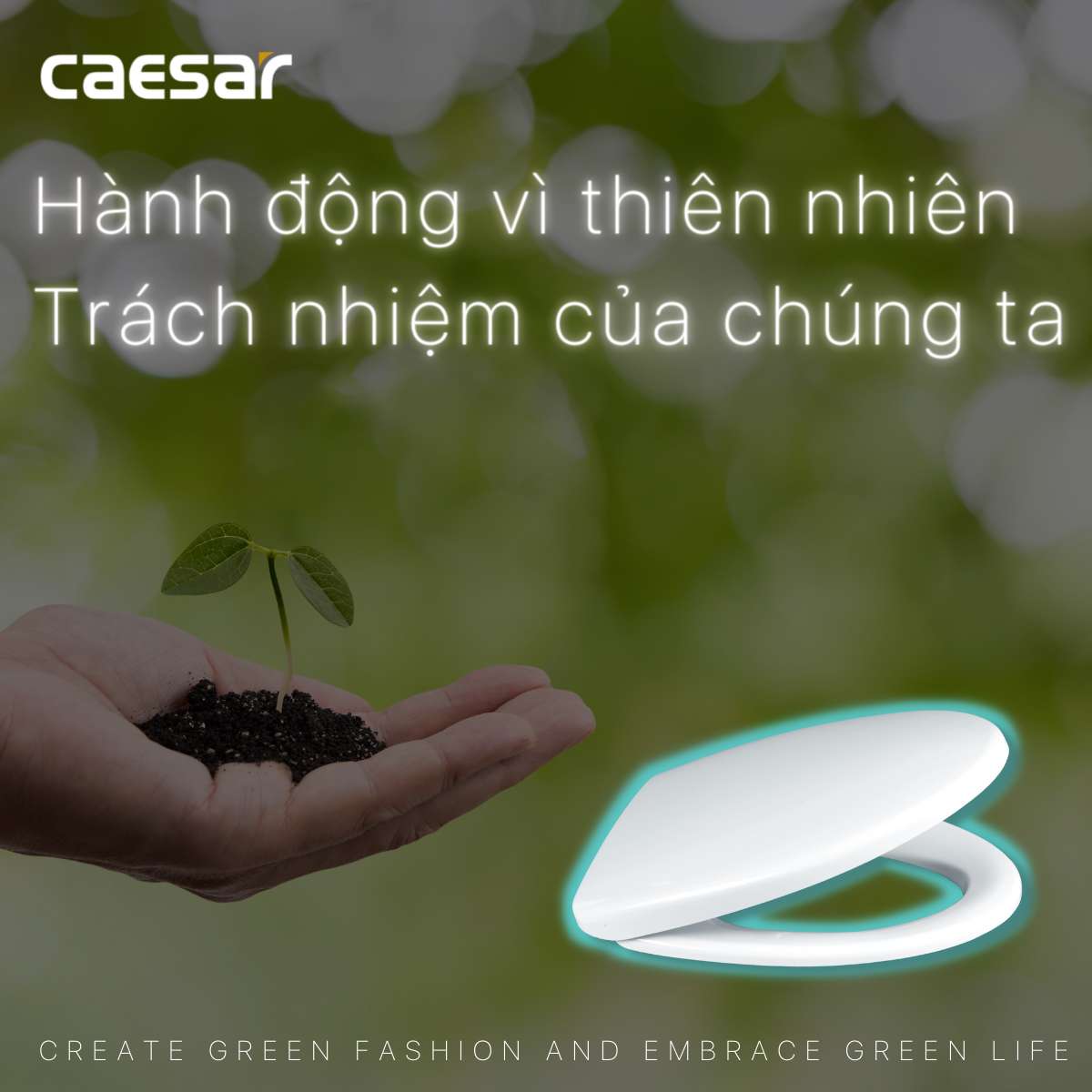 Nắp bồn cầu đóng êm Caesar M232 - 12
