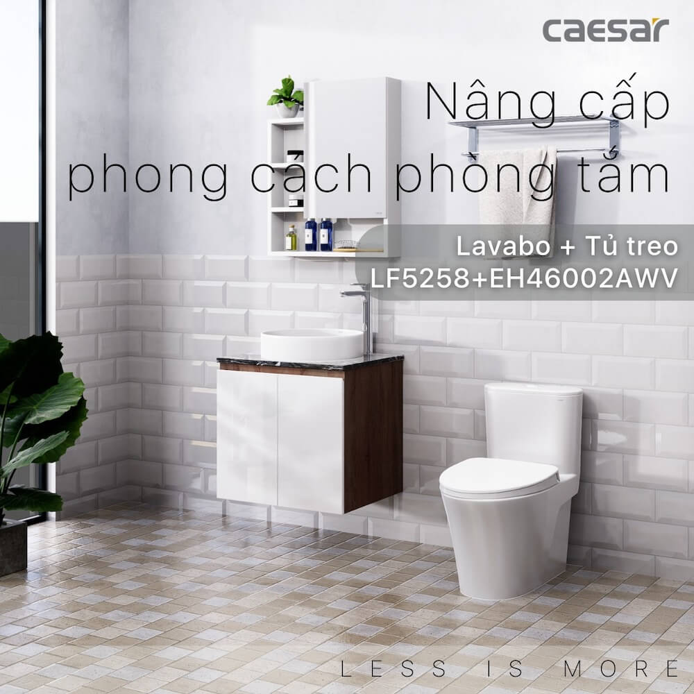 Tủ lavabo Caesar EH46002AWV - 2