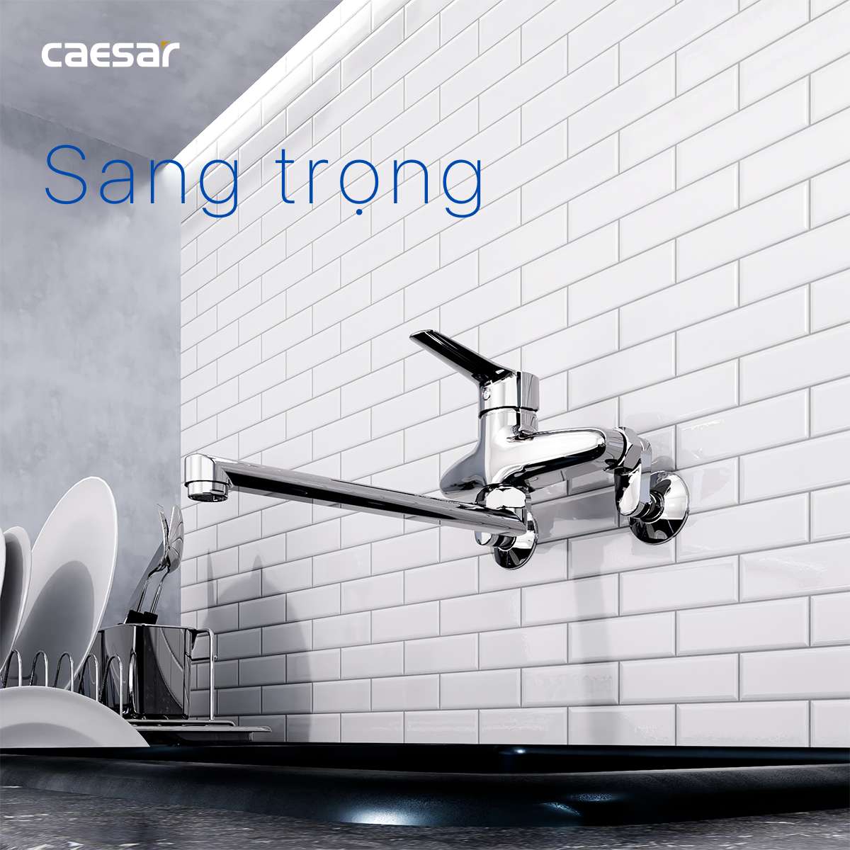 Vòi bếp nóng lạnh Caesar K540C - 23