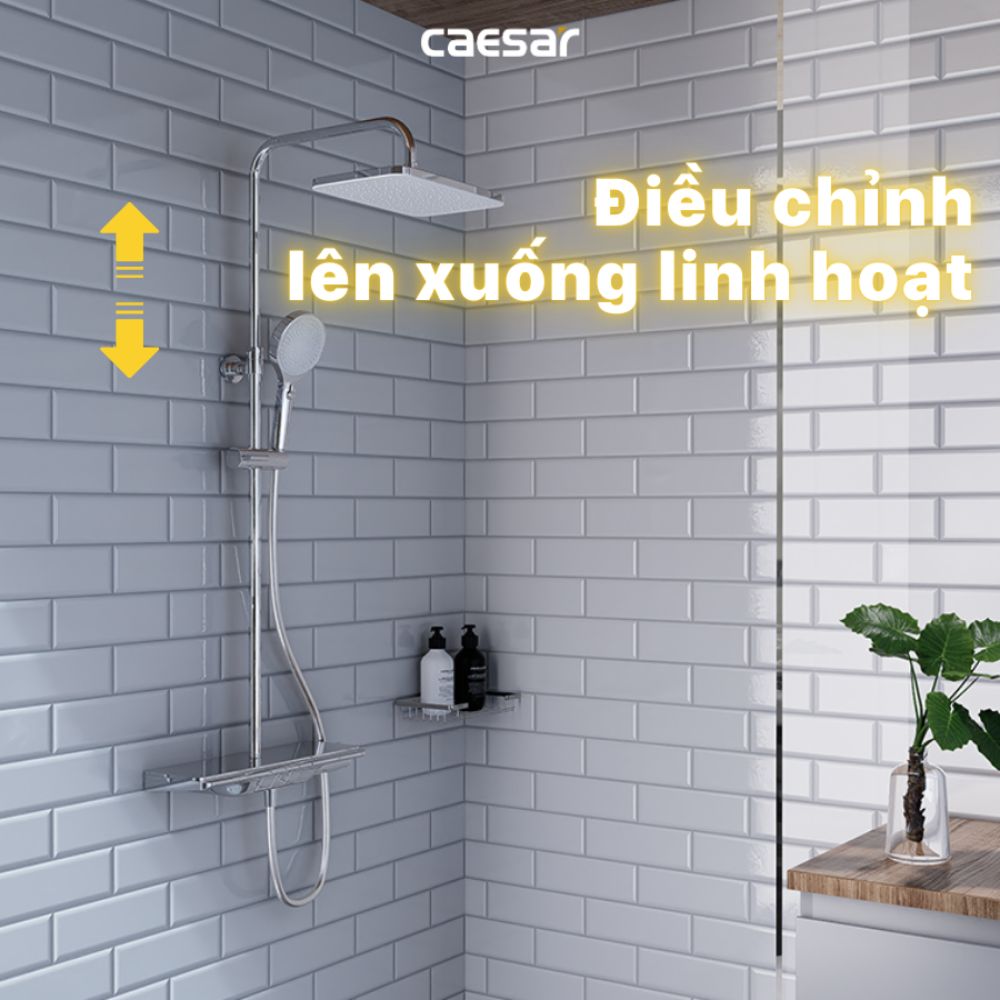 Sen cây tắm đứng ổn nhiệt Caesar S658C - 8