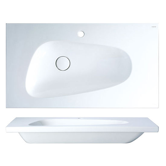 Chậu lavabo dương vành Caesar LF5368 - 3