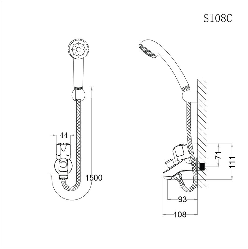 Vòi sen tắm lạnh Caesar S108C - 13