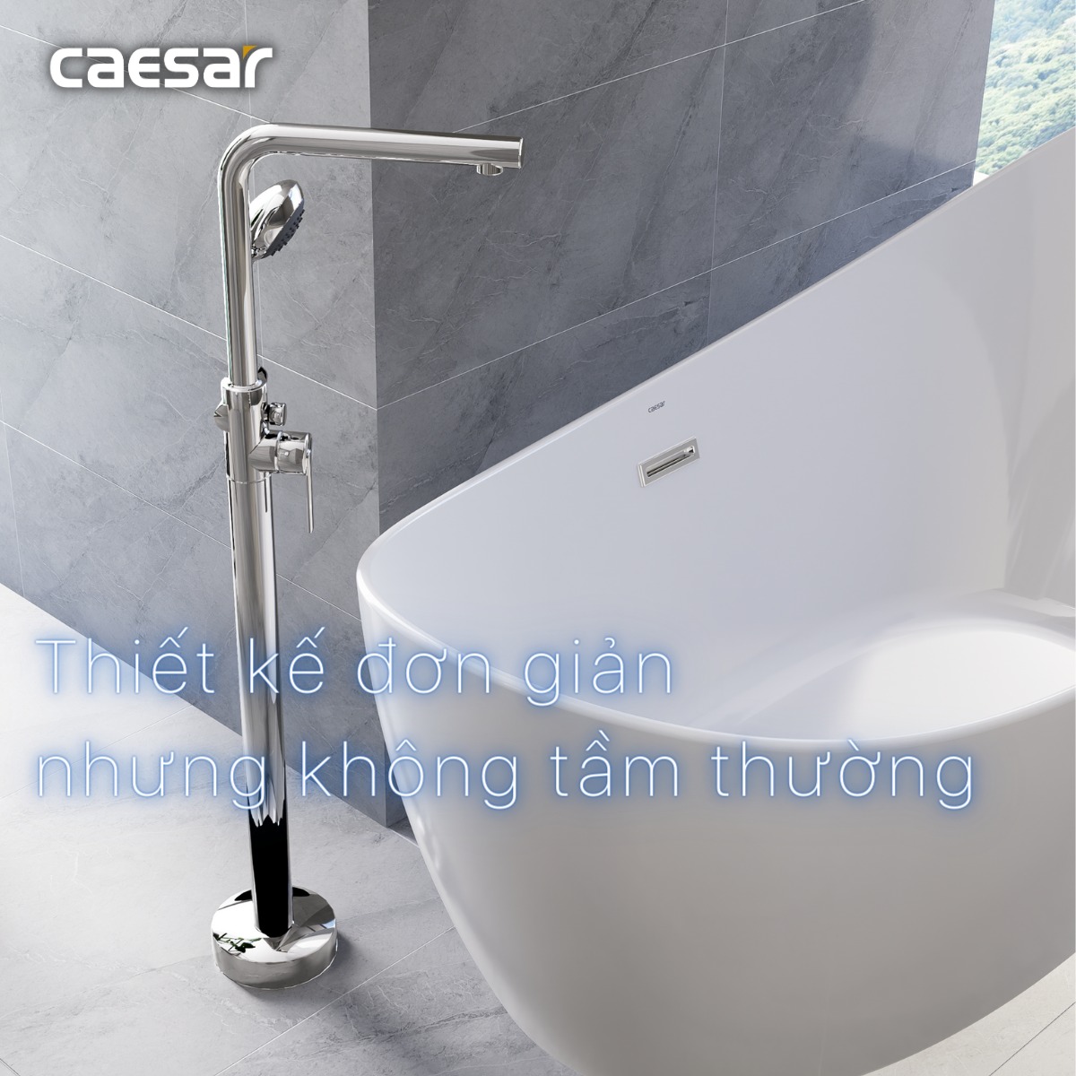 Vòi sen bồn tắm nóng lạnh Caesar AS489C - 20