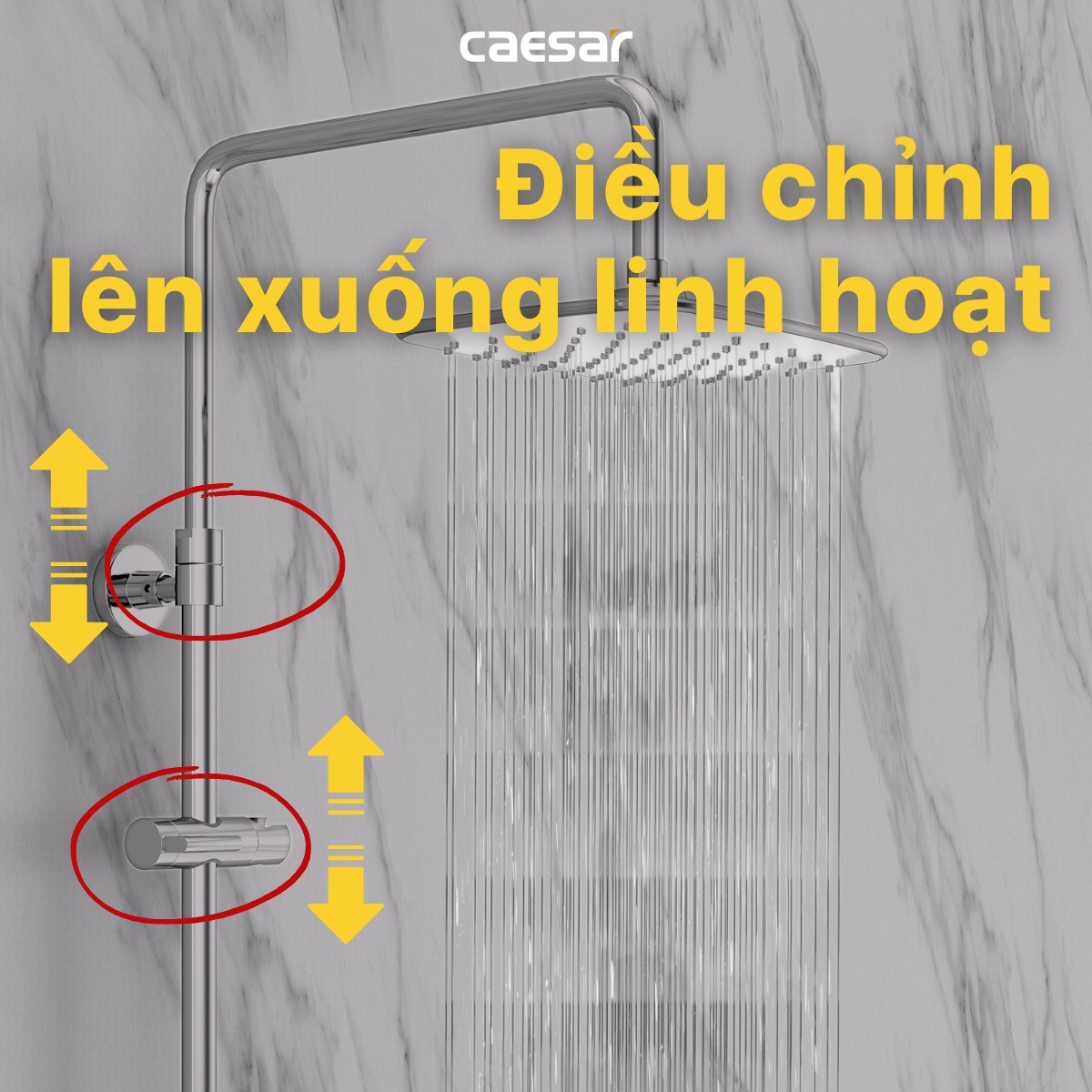 Sen cây tắm đứng Caesar BS127 - 12
