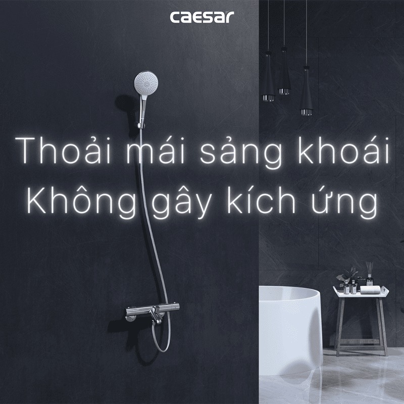Bộ vòi sen tắm nhiệt độ Caesar TS617 - 13