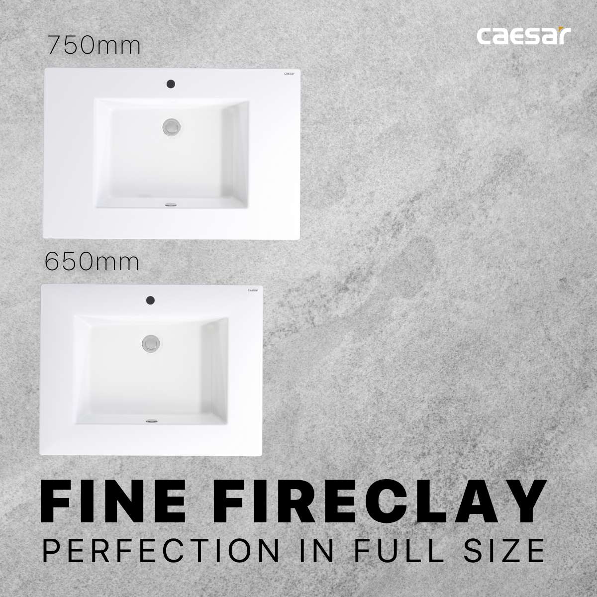 Chậu lavabo dương vành Caesar LF5030 - 4