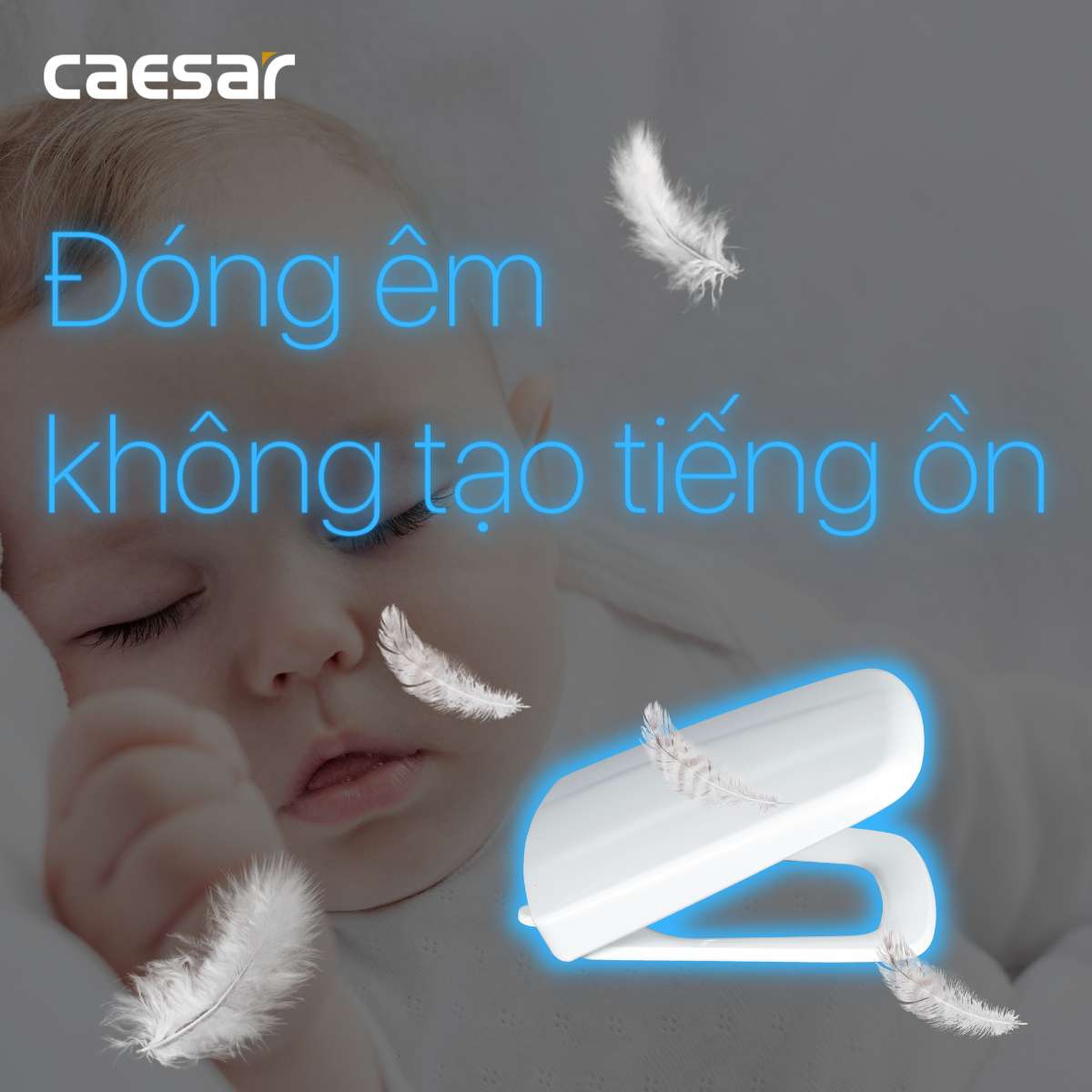 Nắp bồn cầu đóng êm Caesar M236 - 7