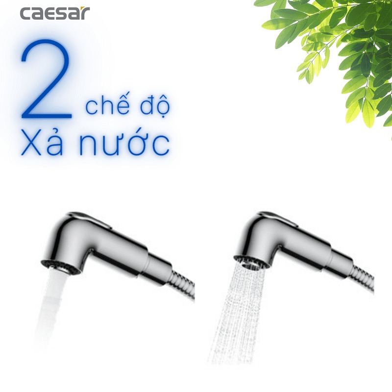 Vòi chậu lavabo dây rút nóng lạnh Caesar B900CU - 16