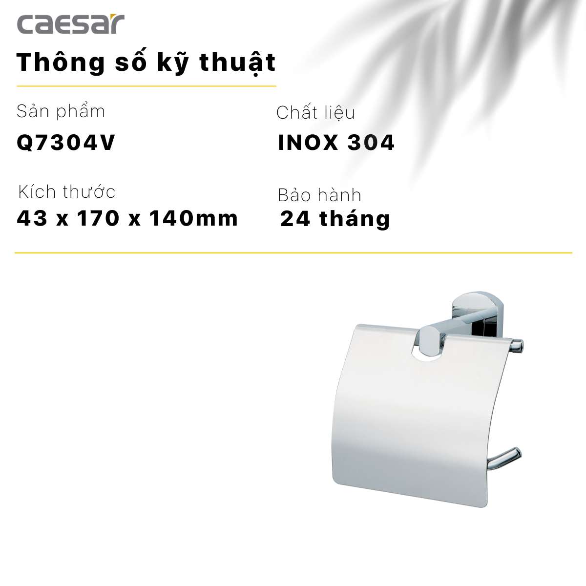 Lô giấy vệ sinh Caesar Q7304V - 10
