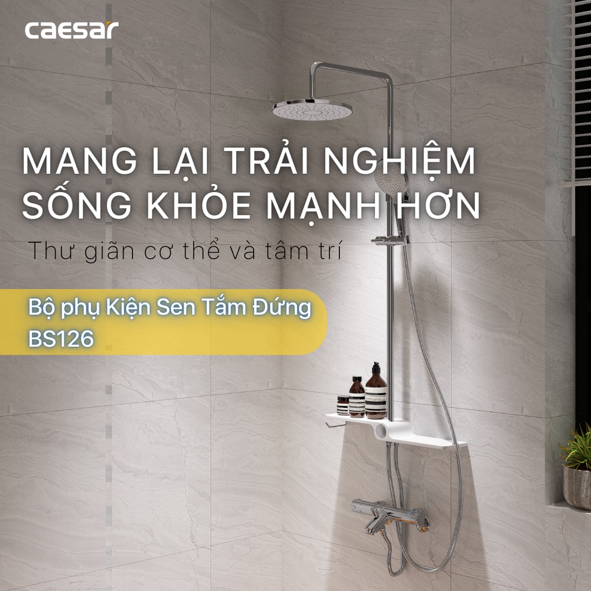 Sen cây tắm đứng Caesar BS126 - 13