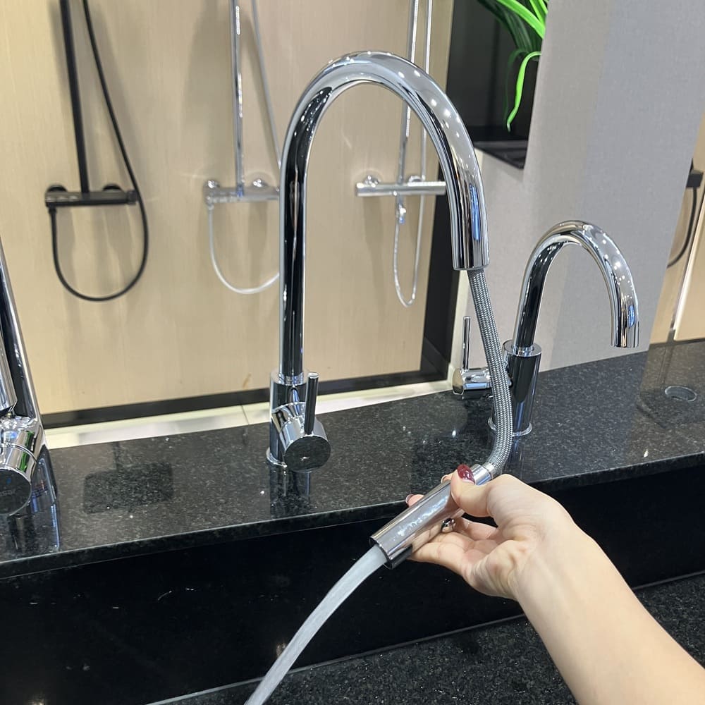 Vòi bếp dây rút lạnh Caesar K079C - 6