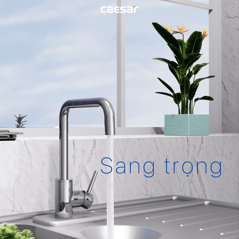 Vòi bếp nóng lạnh Caesar K685C - 19