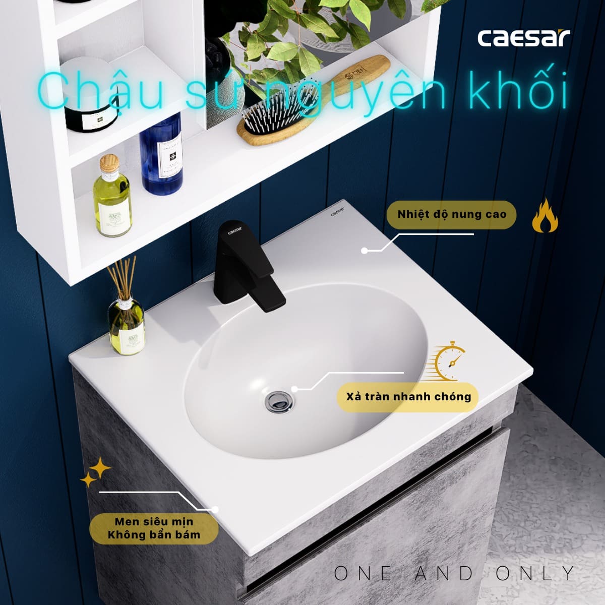 Bộ tủ lavabo Caesar L5022+EH05022ASV - 6