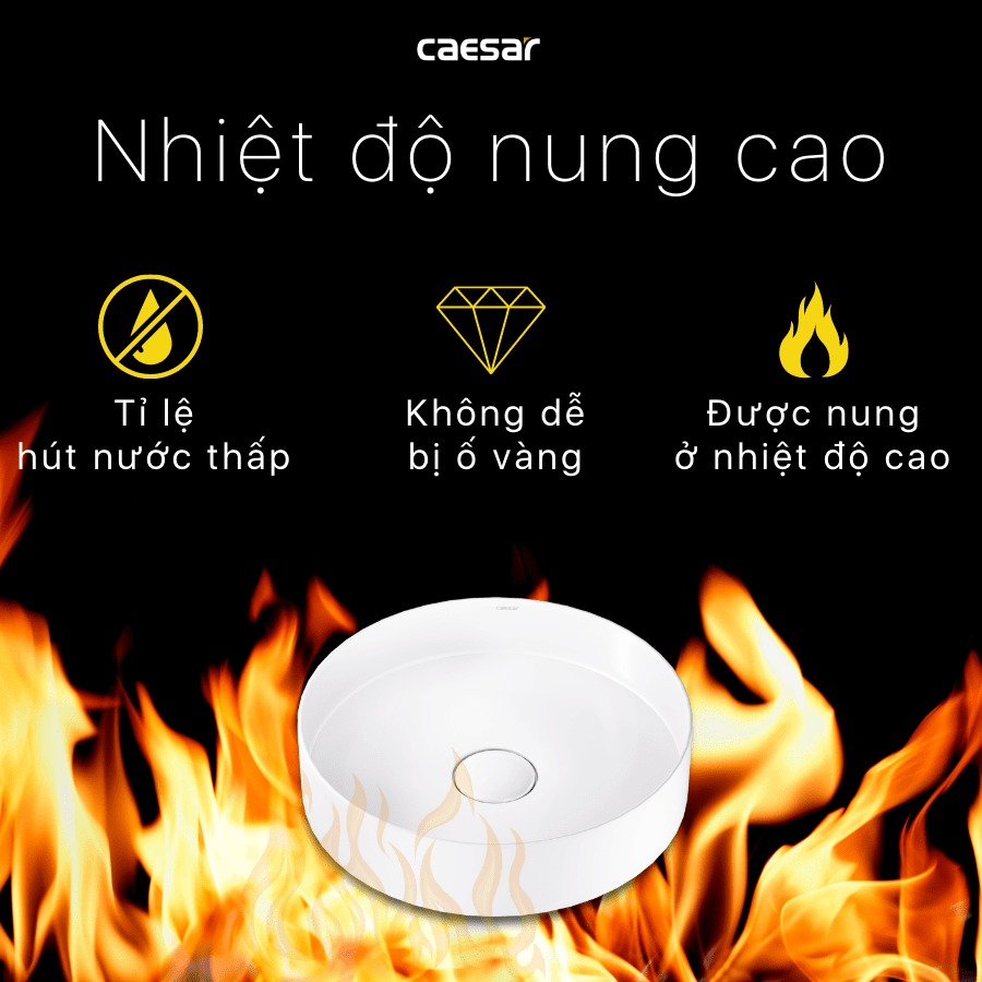 Chậu lavabo đặt bàn Caesar LF5258 - 21