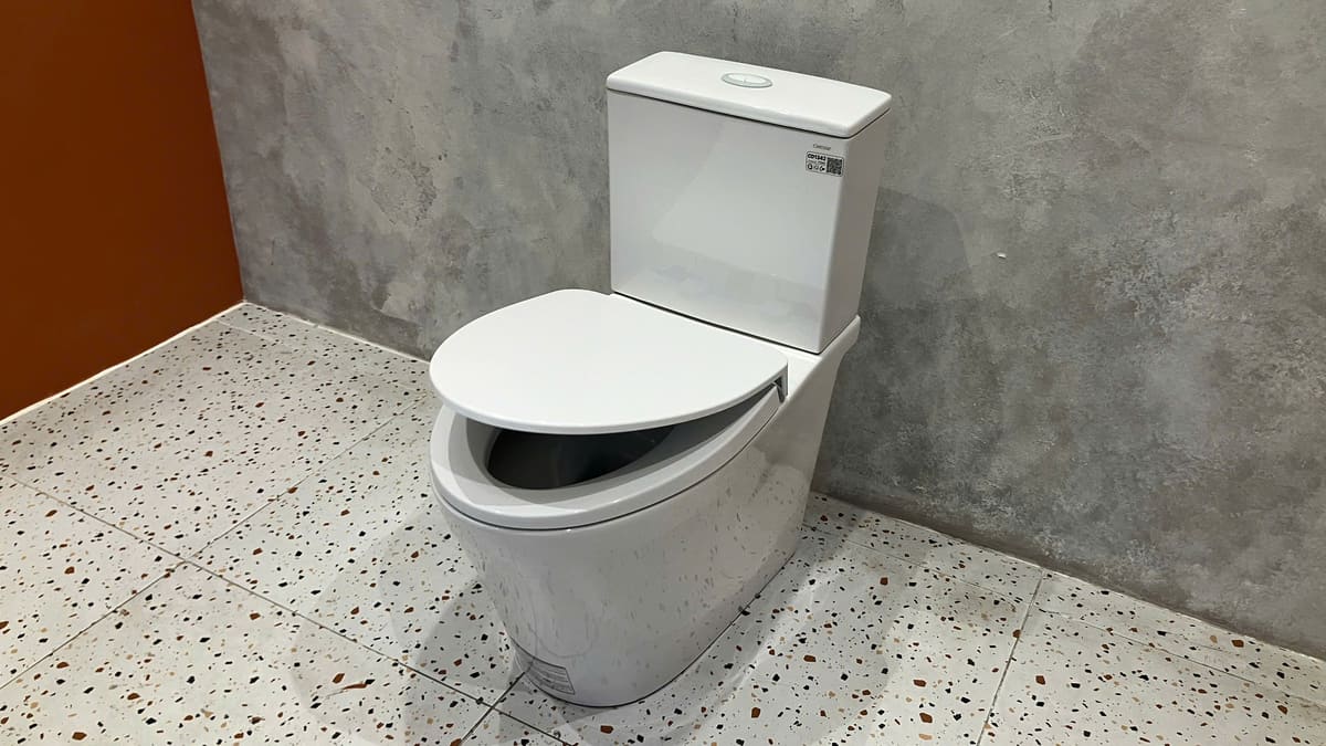 Bồn cầu 2 khối CAESAR CD1342 nắp đóng êm - 4