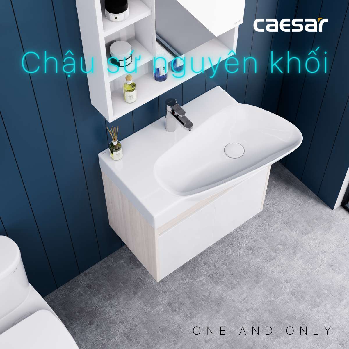Chậu lavabo dương vành Caesar LF5364 - 7
