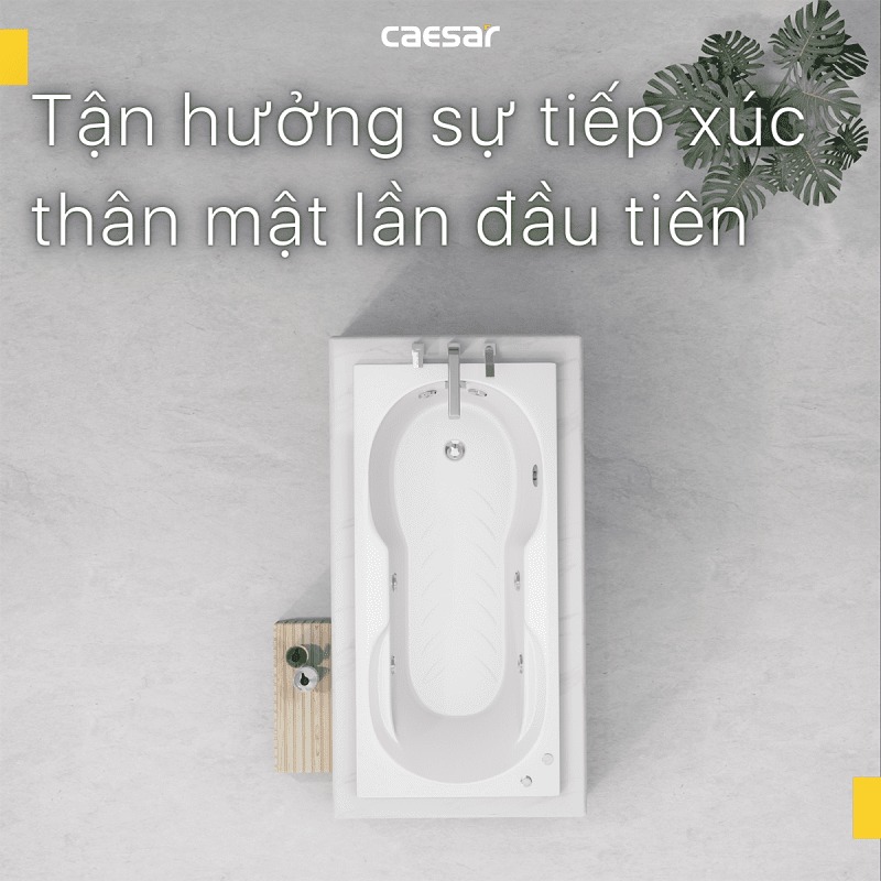 Bồn tắm xây 1m7 massage Caesar MT0370 - 6