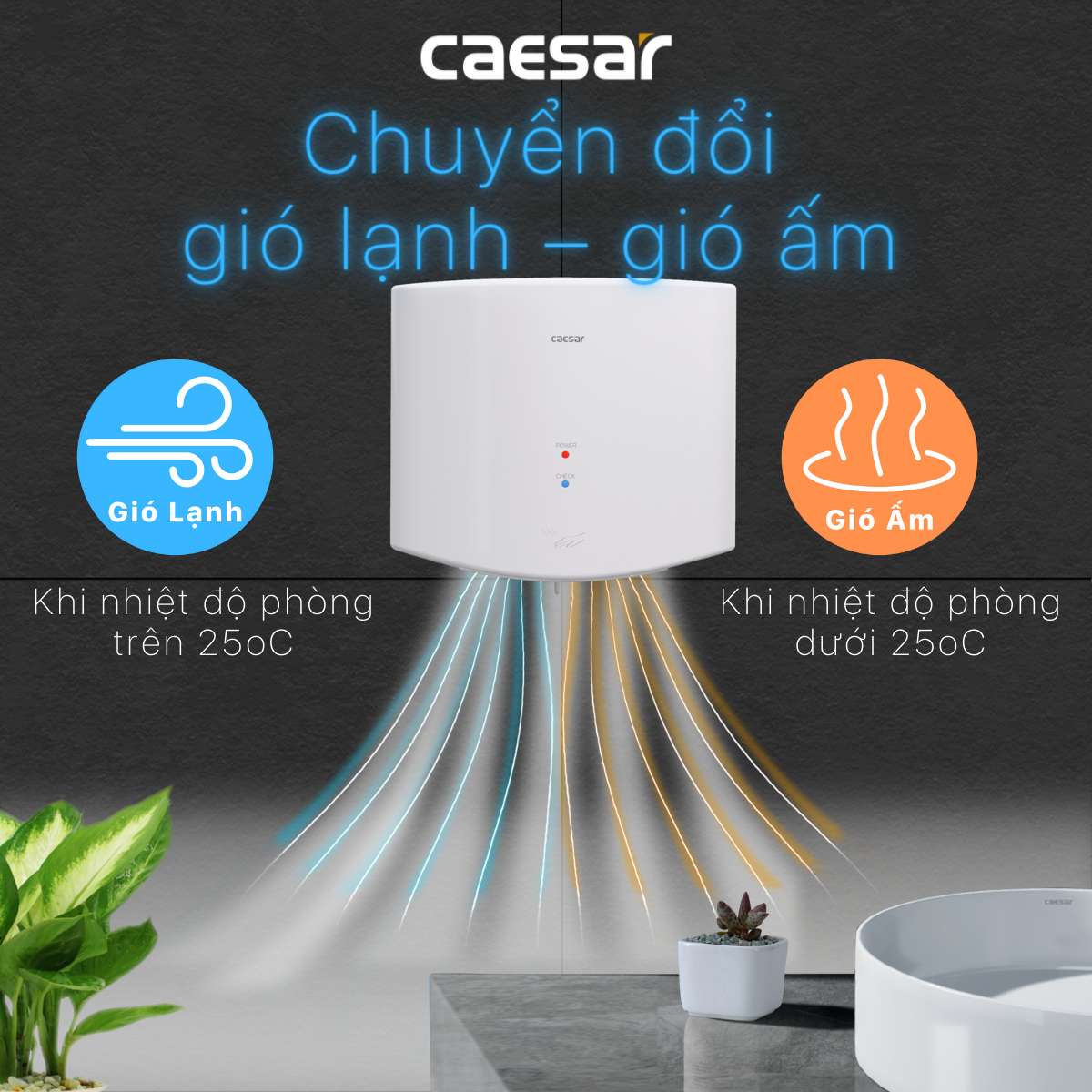 Máy sấy tay Caesar A801 - 13