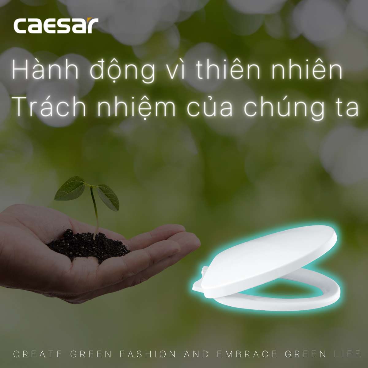 Nắp bồn cầu đóng êm Caesar M256 - 5