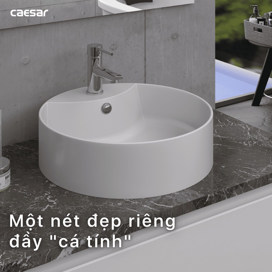Chậu lavabo đặt bàn Caesar LF5240 - 13