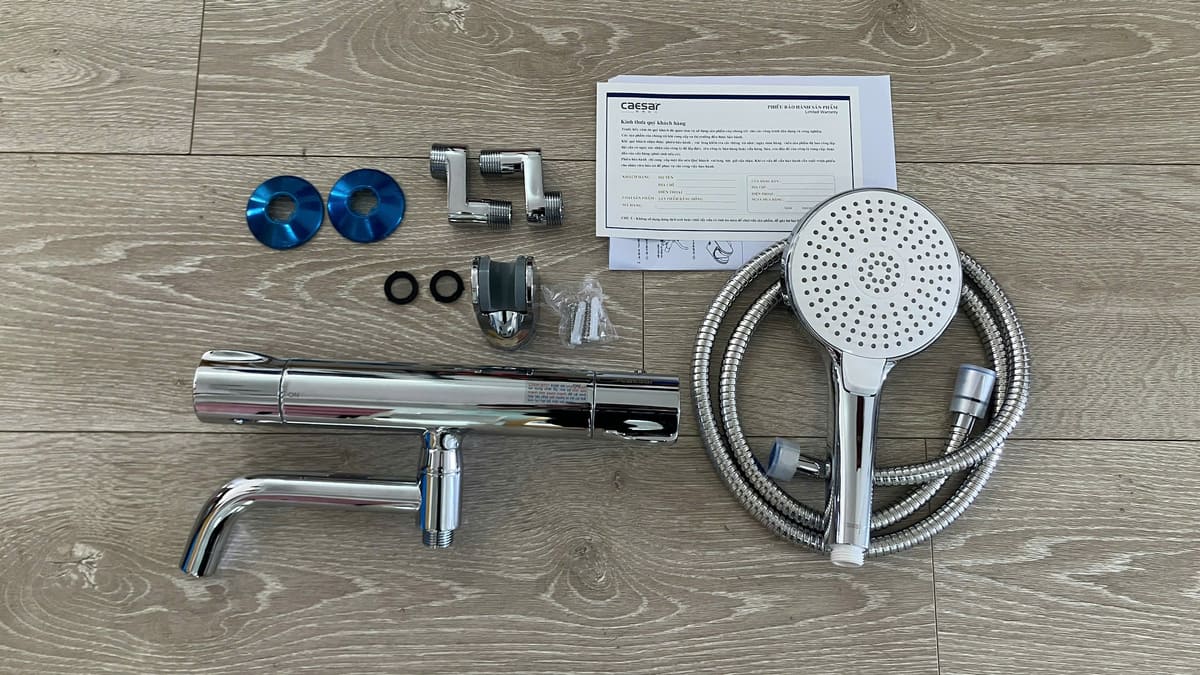 Bộ vòi sen tắm nhiệt độ Caesar TS620 - 2