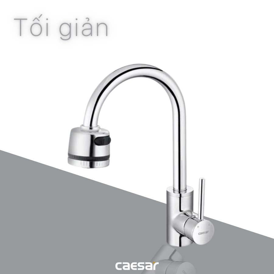 Vòi bếp nóng lạnh Caesar K695CV - 14