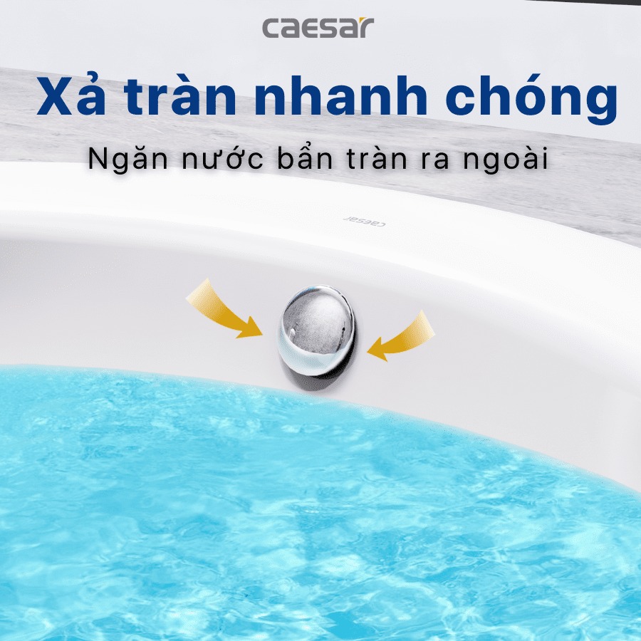 Chậu lavabo dương vành Caesar L5018 - 14
