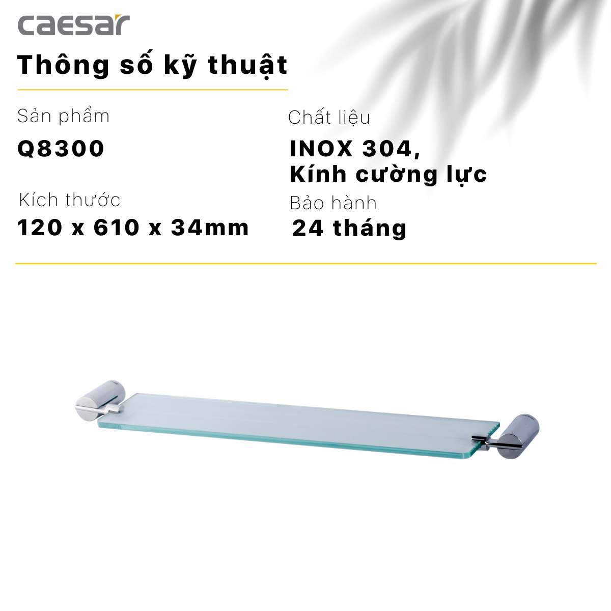 Kệ kính Caesar Q8300 - 16