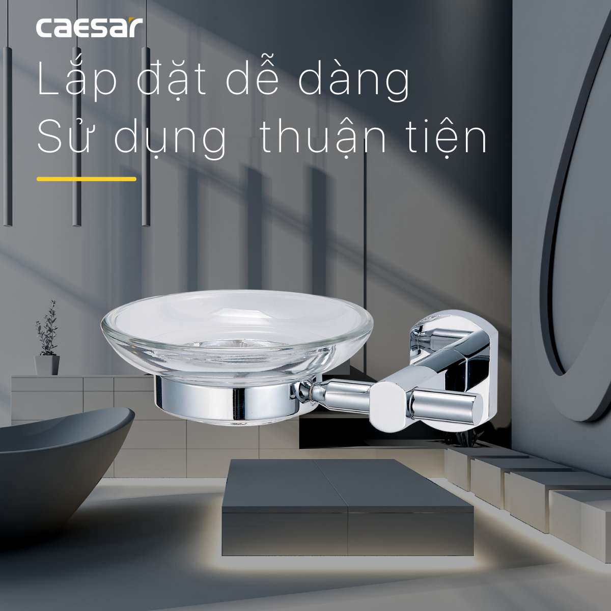 Giá để đĩa xà phòng Caesar Q7302V - 8
