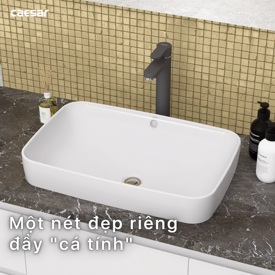 Chậu rửa lavabo đặt bàn Caesar L5262 - 7