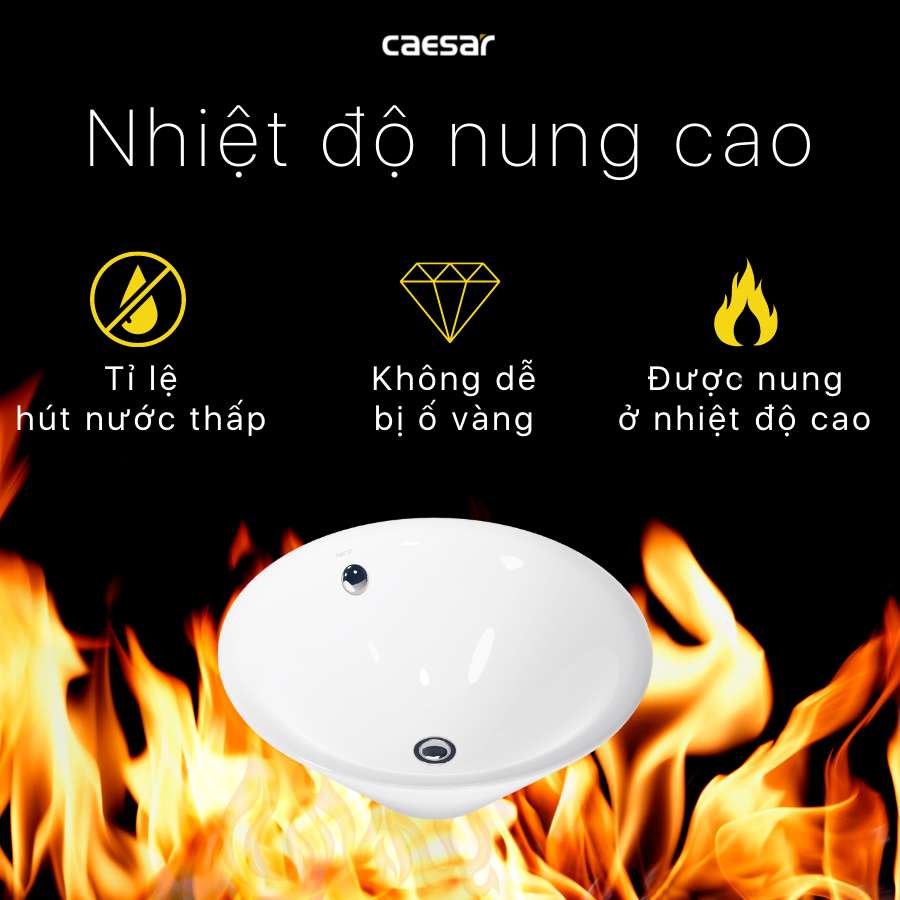 Chậu lavabo đặt bàn Caesar L5222 - 18