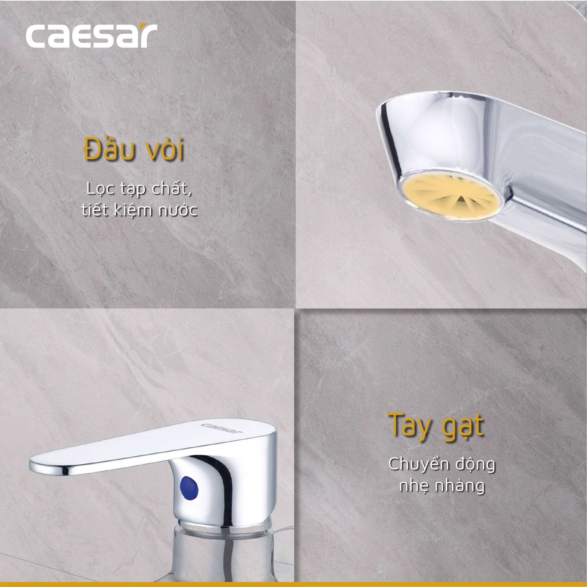 Bộ vòi sen tắm lạnh Caesar S063C (Tay sen tắm xi) - 19